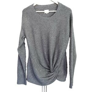 Aerie Offline Twist Front Long Sleeve Ribbed‎ Top Womens Medium Comfy Lounge